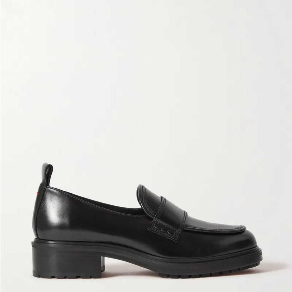 Aeyde Ruth Loafers Black Leather Women’s Size 36 – Designer Flats